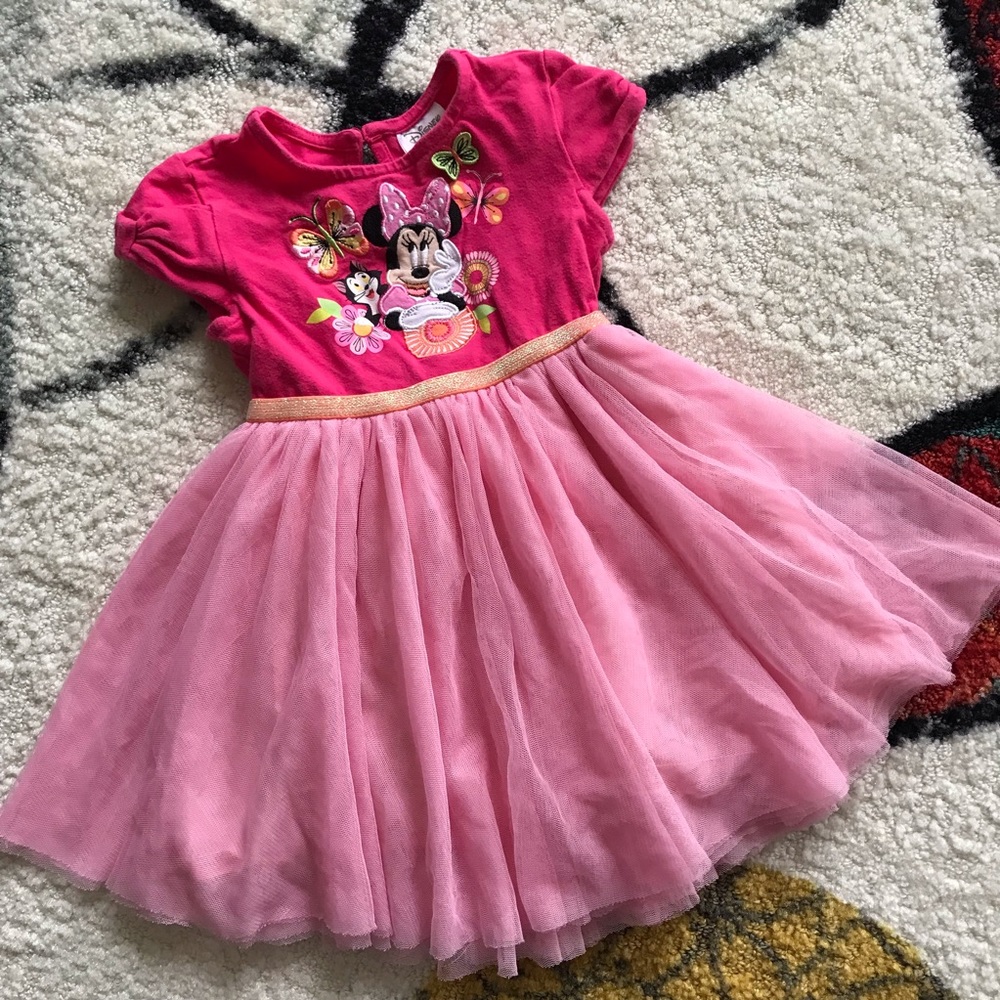 Minnie Embroidered Tulle Dress - 2T